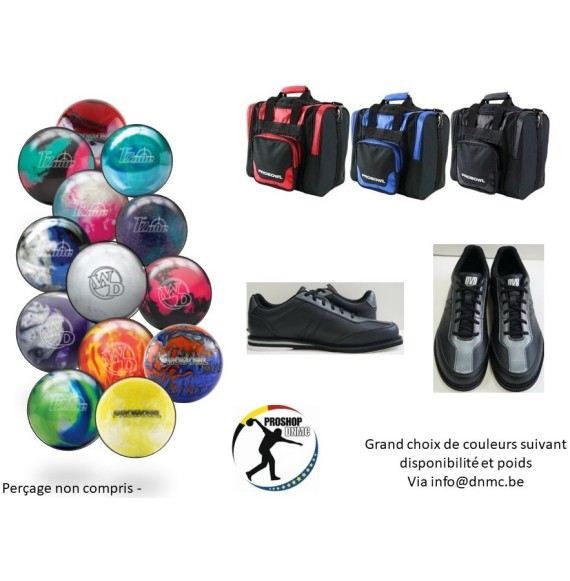 KIT BOULES PVC, SAC, CHAUSSURES, CLEANER, ESSUI PAD MARQUES DIVERSES